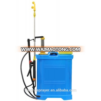 Agricultural knapsack sprayer with two air chambers 16 L by manual power